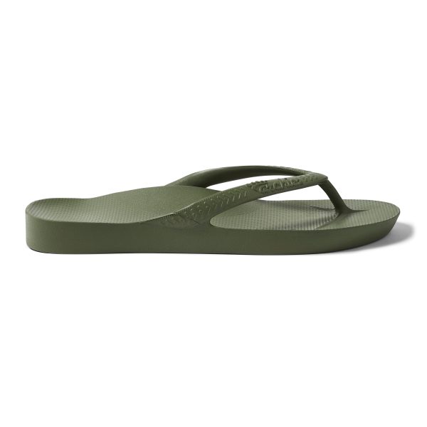 Arch Support Flip Flops - Classic - Olive