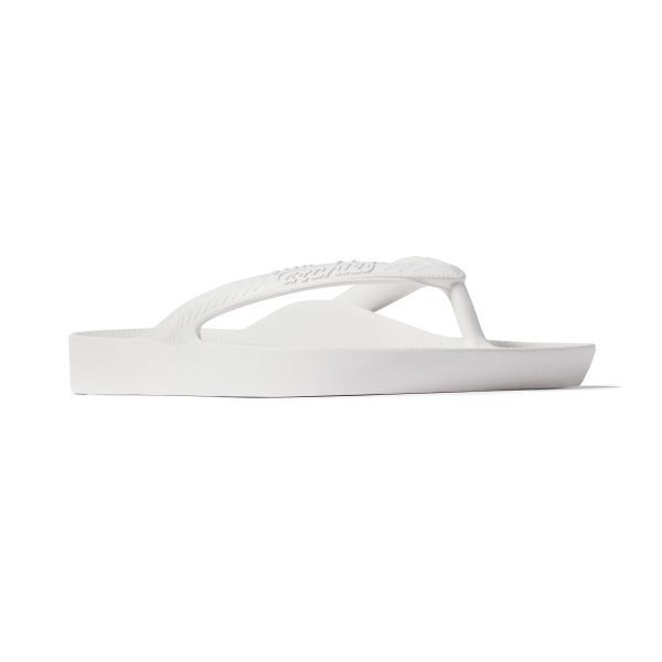 Arch Support Flip Flops - Classic - White