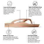 Arch Support Flip Flops - Classic - Tan